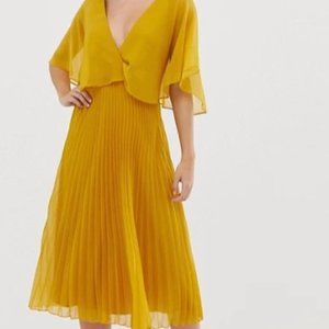 ASOS Mustard Midi Dress